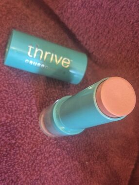 thrive causemetics pink lip & cheek balm blush stick